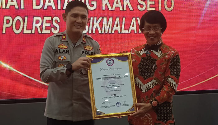 Tindakan Humanis pada ABH, Kak Seto Beri Penghargaan kepada Polres Tasikmalaya