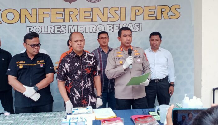 Dua Pelaku Pemasok Obat Terlarang Di Bekasi Diancam 10 Tahun Penjara