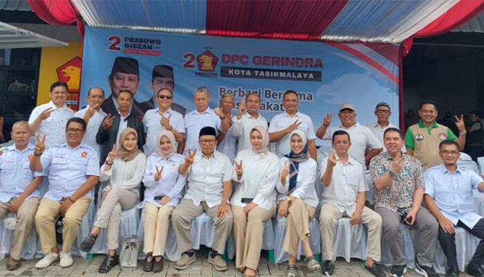 Gerindra Kota Tasikmalaya Gelar Kampanye Aksi Nyata; Doa, Bakti, dan Sentuhan Pemilu Damai