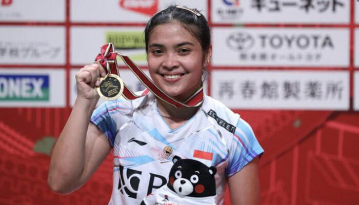 Gregoria Menang Telak Lawan Chen Yu Fei di Kumamoto Masters 2023