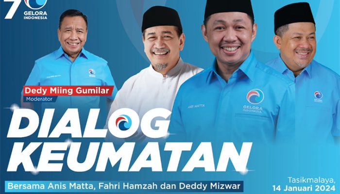 Dialog Keumatan DPD Partai Gelora Kota Tasikmalaya, Perkuat Peran Pesantren dan Semangat Perjuangan