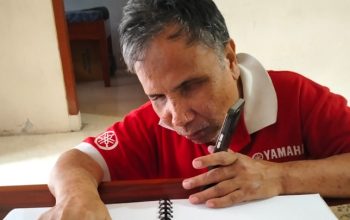 Para Penyandang Tunanetra Kota Tasikmalaya Sambut Ramadhan dengan Tadarus Al Quran Braille di Restoran Cepat Saji McD