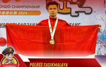 Prestasi Gemilang Bripda Dhiva, Emas Taekwondo di Kejuaraan Internasional Malaysia