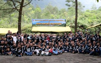 Mengintip Serunya Camping Keluarga Besar Lanud Wiriadinata di Tengah Alam Bukit Nangreu Galunggung