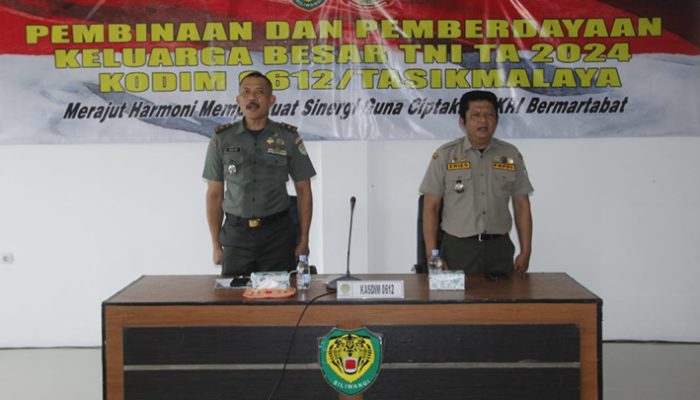 Demi NKRI, Kodim 0612 Tasikmalaya Bentuk SDM Unggul dari Keluarga Besar TNI