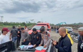 Polres Tasikmalaya Lakukan Sidak, Pastikan Legalitas Pertambangan Pasir di Kaki Gunung Galunggung