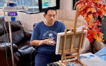 Dirawat di RSPAD, SBY Tetap Semangat Melukis Meski Diinfus