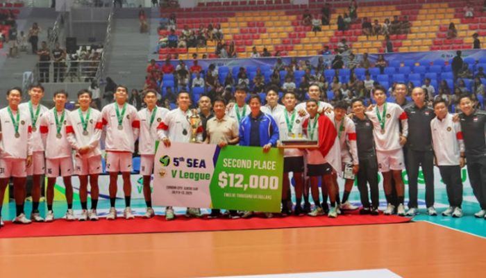 Timnas Voli Putra Indonesia Runner-up SEA V League 2025 Putaran Pertama