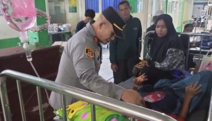 Polsek Cikalong Pantau Kasus 13 Siswa Diduga Keracunan Makanan MBG