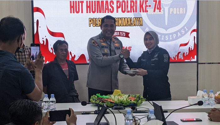 Rayakan HUT ke-74 Humas Polri , Polres Tasikmalaya Gelar Syukuran Bareng Jurnalis