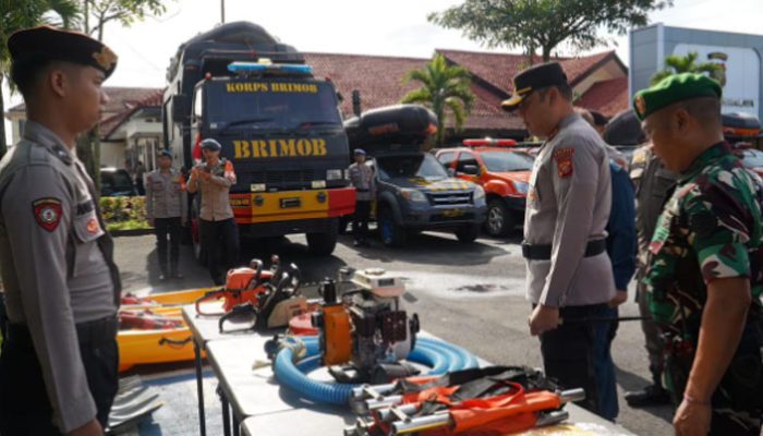 Jelang Musim Hujan, Polres Tasikmalaya Gelar Apel Siaga Bencana 2025