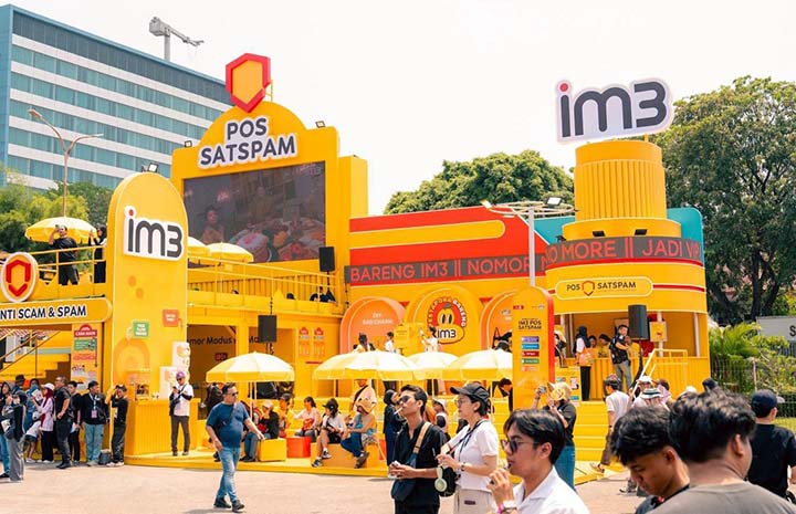 Indosat IM3 Meriahkan Festival Musik dengan Jaringan 5G dan Fitur Keamanan Digital SATSPAM
