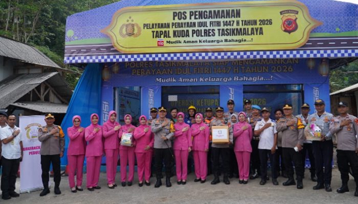 Kapolres Tasikmalaya Cek Pos Pengamanan Mudik, Tekankan Layanan Humanis untuk Pemudik
