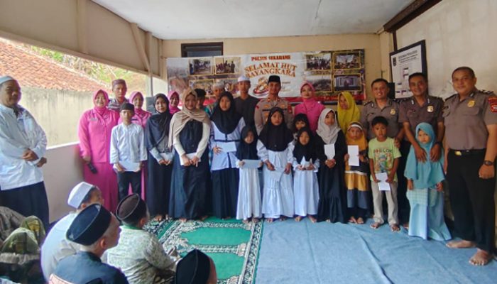 Peringati HUT Bhayangkara ke-80, Polsek Sukarame Gelar Syukuran dan Santunan Anak Yatim
