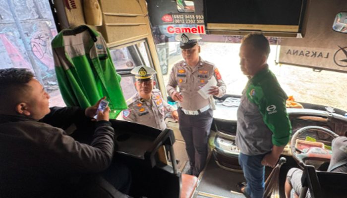 Pasca Kecelakaan Maut di Pantura, Satlantas Polres Tasikmalaya Perketat Ramp Check Angkutan