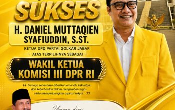 Daniel Muttaqien Dipercaya Pimpin Komisi III DPR, Golkar Tasikmalaya Bangga
